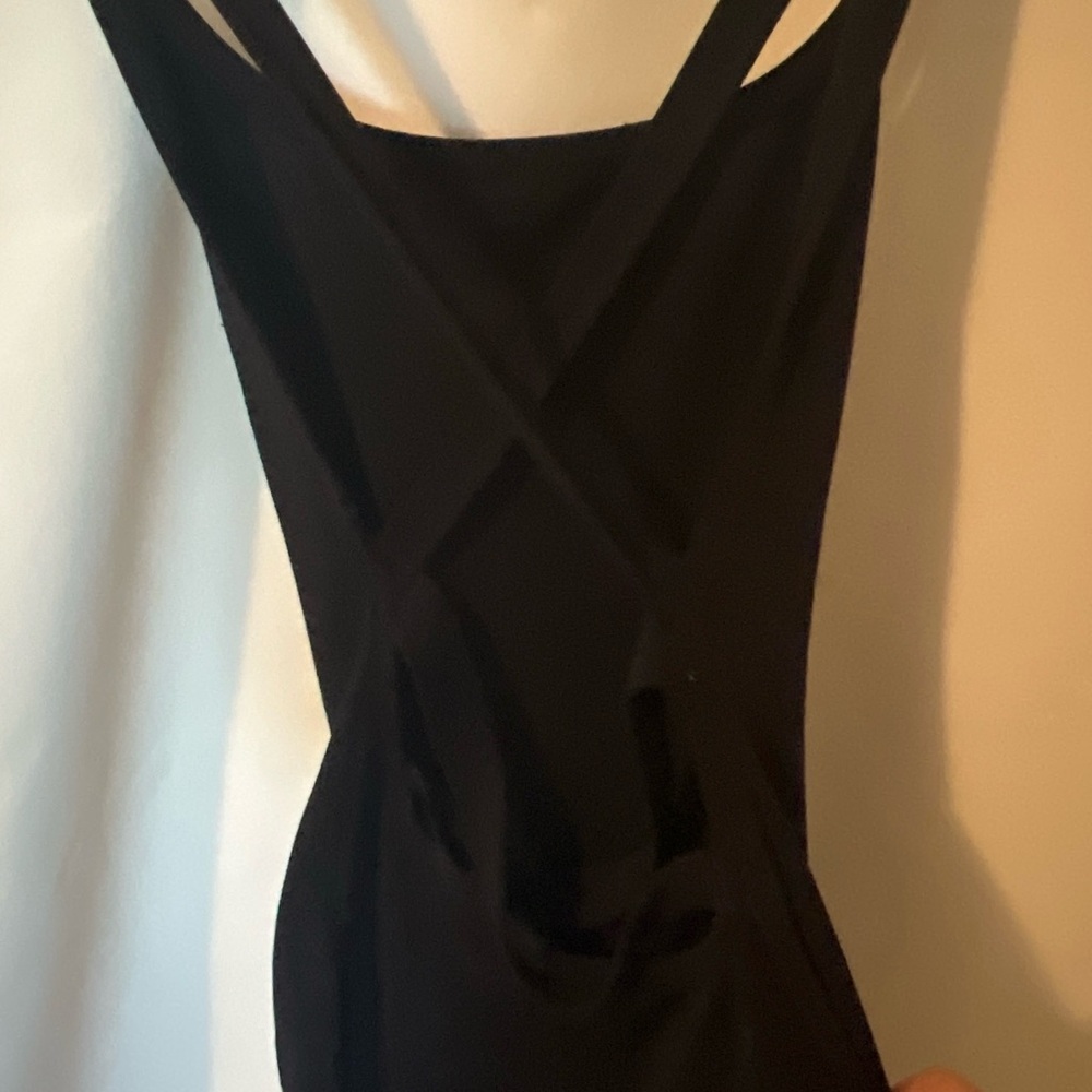 Robin Piccone Sexy Black Spandex Nylon Dress, Strappy Back  M - Picture 4 of 9